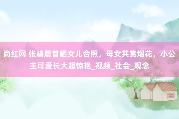 尚红网 张碧晨首晒女儿合照，母女共赏烟花，小公主可爱长大超惊艳_视频_社会_观念
